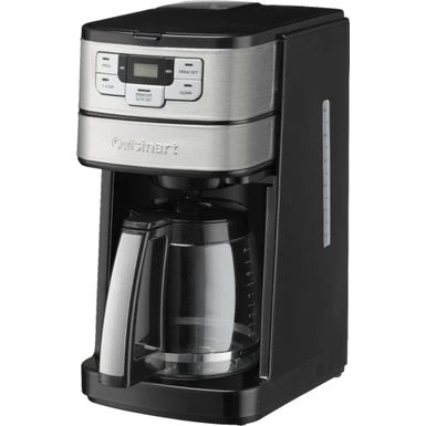 Cuisinart - Automatic Grind And Brew 12 Cup Coffeemaker - Black/Stainless - Image 2