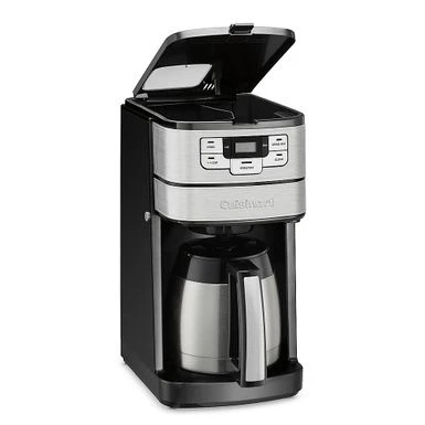 Cuisinart - Automatic Grind & Brew 10-Cup Thermal Coffeemaker - Black/Stainless Steel - Image 4