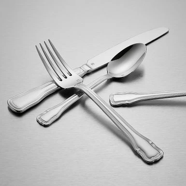 Cuisinart - Elite Valloire Collection 20-Piece Flatware Set - Silver - Image 3