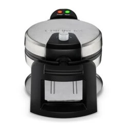 Cuisinart - Round Flip Belgian Waffle Maker - Silver