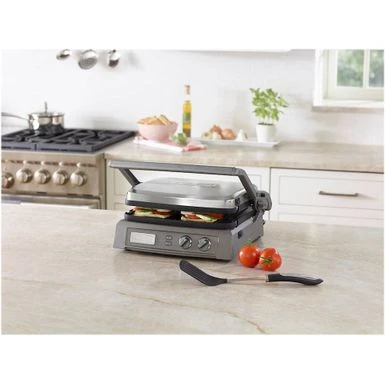 Cuisinart - Griddler Deluxe Electric Griddle - Stainless Steel - Image 5