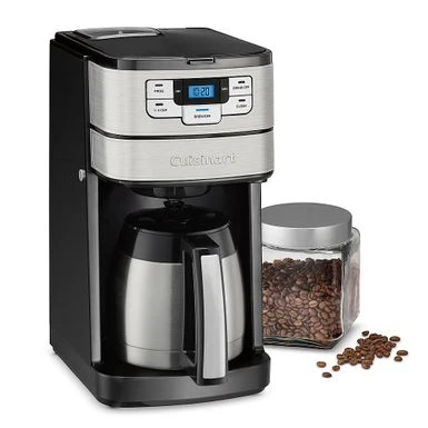 Cuisinart - Automatic Grind & Brew 10-Cup Thermal Coffeemaker - Black/Stainless Steel - Image 3