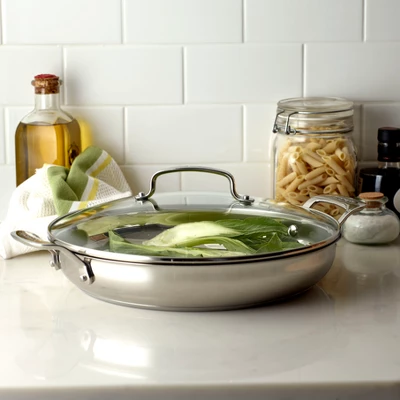 Cuisinart Classic 12" Stainless Steel Everyday Pan With Cover - 8325-30D - Image 2