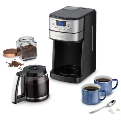 Cuisinart - Automatic Grind And Brew 12 Cup Coffeemaker - Black/Stainless - Image 5
