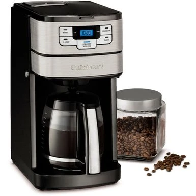 Cuisinart - Automatic Grind And Brew 12 Cup Coffeemaker - Black/Stainless - Image 3
