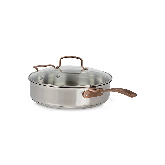Cuisinart Metal Expressions 5-Quart Stainless Steel Saute Pan With Lid - Image 2