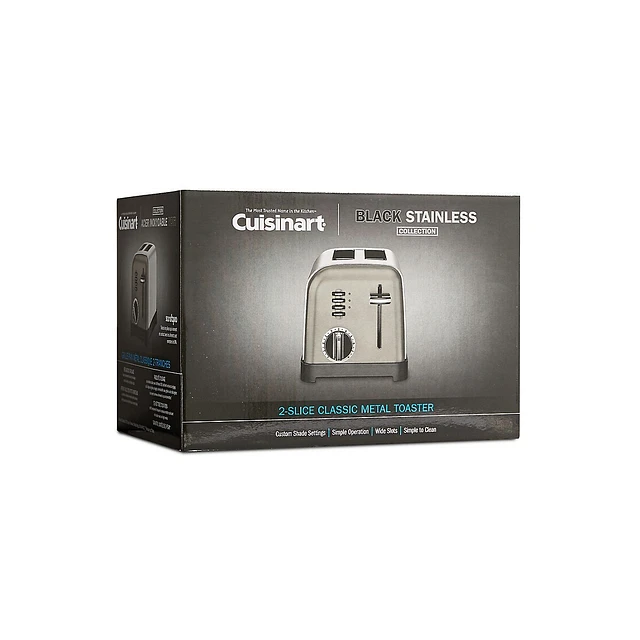 Cuisinart 2-Slice Black Stainless Toaster CPT-160BKSC - Image 2