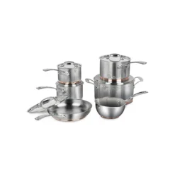 Cuisinart Stainless Steel Copper Band 11-Piece Cookware Set